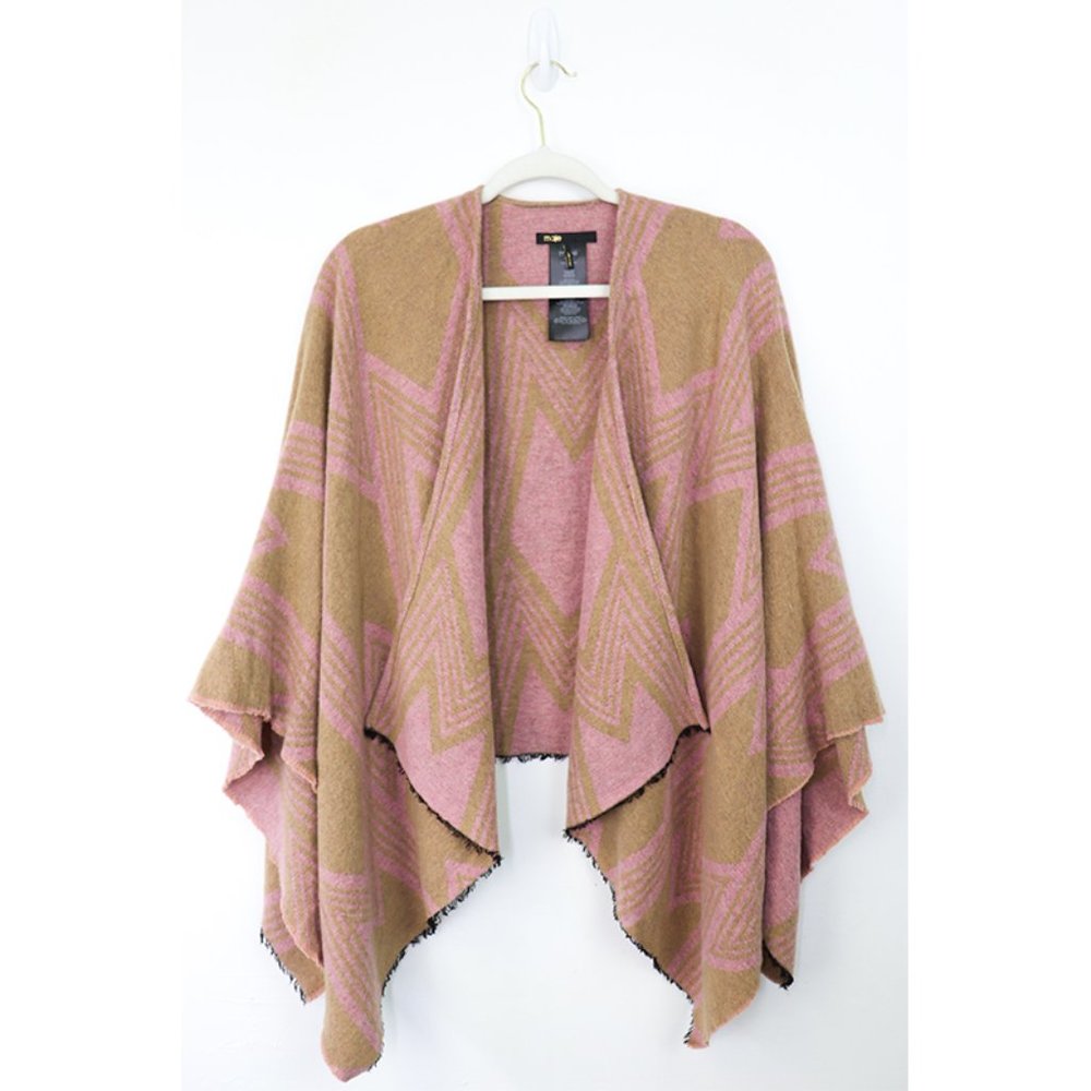 Maje Pink and Tan Geometric Wrap